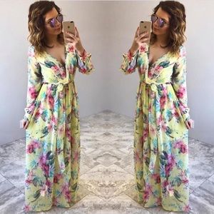 Yellow boutique maxi